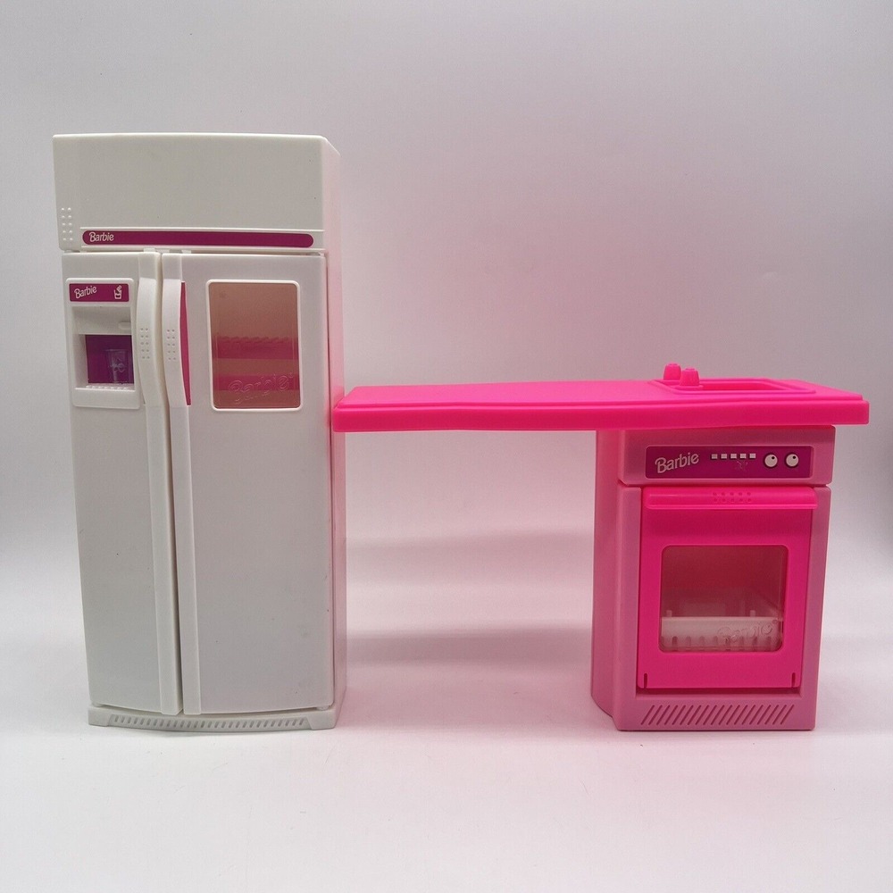 Barbie‎ Doll Home Accessories Fridge And Sink Incomplete Toy
